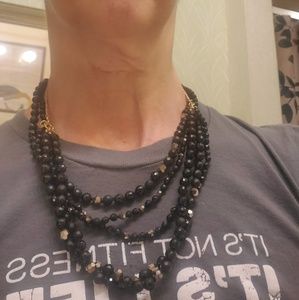 Chan Luu Jewelry - Chan Luu gold vermeil and black bead necklace Chan Luu Jewelry - Chan Luu gold vermeil and black bead necklace